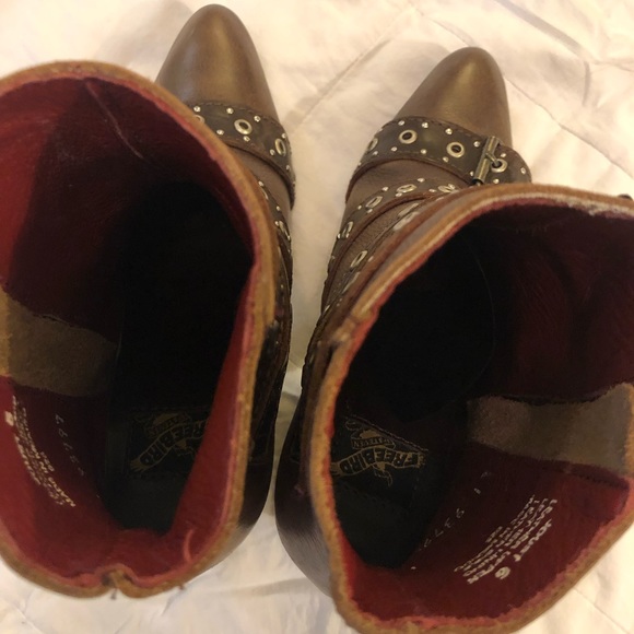 Free Bird leather buckles joust boots, brown, EUC - Picture 4 of 10